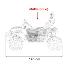 Pojazd Terenowy PASSION 4x4 Czerwony