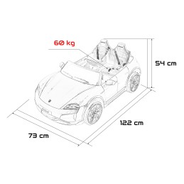 Pojazd Porsche Taycan Turbo S Biały