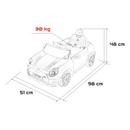 Pojazd Mini Cooper Czarny