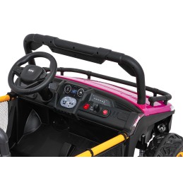 Pojazd Buggy UTV SPEED Różowy