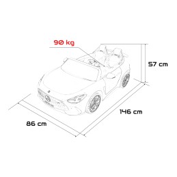 Pojazd Mercedes Benz GT63 AMG Czerwony