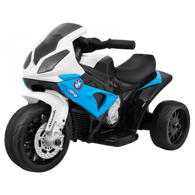 Motor BMW S1000 RR Mini na akumulator dla dzieci Niebieski + 3 koła + Dźwięki + LED