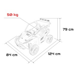 Pojazd Buggy TURBO 23 Żółty