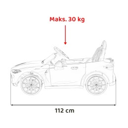 Pojazd BMW M4 Czerwony