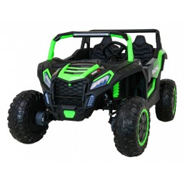 Buggy ATV Racing dla 2 dzieci Zielony + Napęd 4x4 + Pilot + Wolny Start + MP3 LED