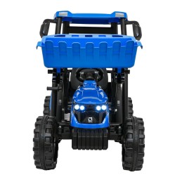 Pojazd MEGA Traktor D68 Z Przyczepką Niebieski