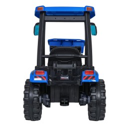 Pojazd MEGA Traktor D68 Z Przyczepką Niebieski