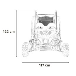 Pojazd BUGGY Spalinowy LUCKY SEVEN Czerwony