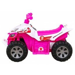 Quad The Fastest na akumulator dla dzieci Różowy + Silnik 25W
