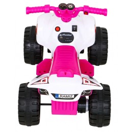 Quad The Fastest na akumulator dla dzieci Różowy + Silnik 25W