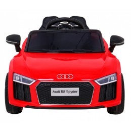 Audi R8 na akumulator dla dzieci Czerwony + Pilot + EVA + Wolny Start + MP3 LED