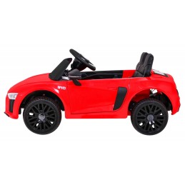 Audi R8 na akumulator dla dzieci Czerwony + Pilot + EVA + Wolny Start + MP3 LED