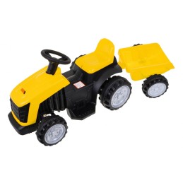 Traktor z Przyczepą Żółty