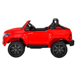 Toyota Hilux na akumulator dla dzieci Czerwony Pickup + Napęd 4x4 + Pilot