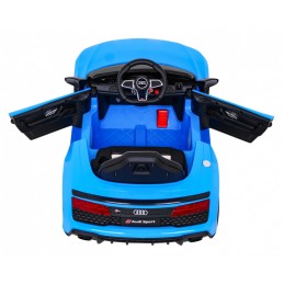 Audi R8 LIFT Samochodzik na akumulator Niebieski + Pilot + Koła EVA + MP3 + LED