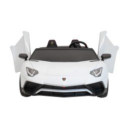Auto Lamborghini Aventador SV na akumulator dla 2 dzieci Biały