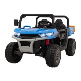 Auto Pick-Up Speed 900 dla dzieci Niebieski + Napęd 4x4 + Ruchomy kiper + Bagażnik + Pilot + Łopatka + Audio LED