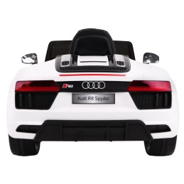 Audi R8 Spyder na akumulator Biały + Pilot