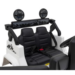 Toyota FJ Cruiser dla dzieci Biały + Pilot + Napęd 4x4 + Audio LED + EVA + Wolny Start