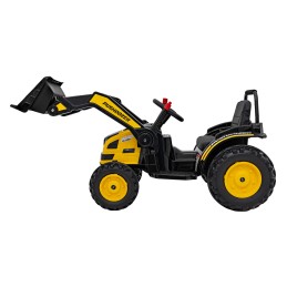 Koparka Traktor na akumulator dla dzieci Żółty + Ruchome Ramię Łyżka + Pilot + Wolny Start + Radio FM + LED
