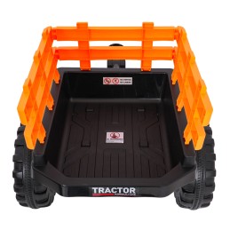 Pojazd MEGA Traktor D68 Z Przyczepką Żółty