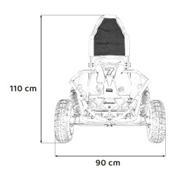 Pojazd Gokart Spalinowy MUD MONSTER Zielony