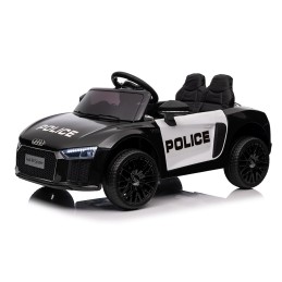 Audi R8 Policja na akumulator dla dzieci + Pilot + EVA + Wolny Start + MP3 LED