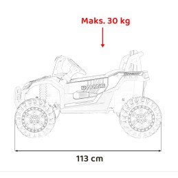 Pojazd Buggy UTV 2000M Racing Zielony