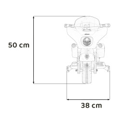 Pojazd Chopper INDIAN Biały motocykl dla dziecka