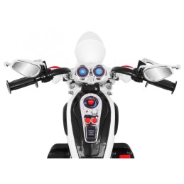 Motorek Chopper NightBike Biały