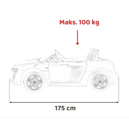 Pojazd Audi Spyder R8 LIFT Czarny