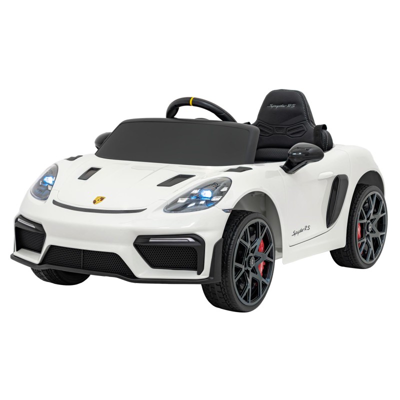 Pojazd Porsche Spyder RS 718 Biały sportowy samochód