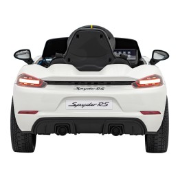 Pojazd Porsche Spyder RS 718 Biały sportowy samochód