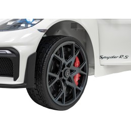 Pojazd Porsche Spyder RS 718 Biały sportowy samochód