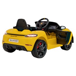 Pojazd Porsche Spyder RS 718 Żółty samochód sportowy
