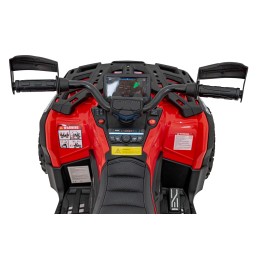 Quad Can Am Outlander ATV z Pilotem Czerwony