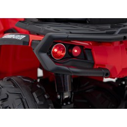 Quad Can Am Outlander ATV z Pilotem Czerwony