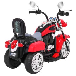 Motorek Chopper NightBike Czerwony