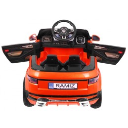 Autko Rapid Racer elektryczne dla dzieci, Pomarańczowy SUV + Pilot