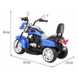 Motorek Chopper NightBike Niebieski