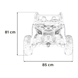 Pojazd Buggy Maverick Turbo RR STRONG Pomarańczowy