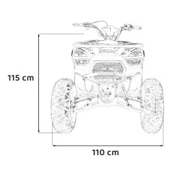 Pojazd Quad Spalinowy 200CC MONSTER Niebieski