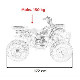 Pojazd Quad Spalinowy 200CC MONSTER Niebieski