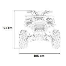 Pojazd Quad Spalinowy 125CC DISCOVERER Pomarańczowy
