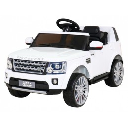 Land Rover Discovery Autko elektryczne dla dzieci Biały SUV + Pilot