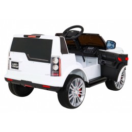 Land Rover Discovery Autko elektryczne dla dzieci Biały SUV + Pilot