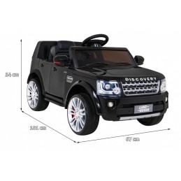 Land Rover Discovery Autko elektryczne dla dzieci Czarny SUV + Pilot