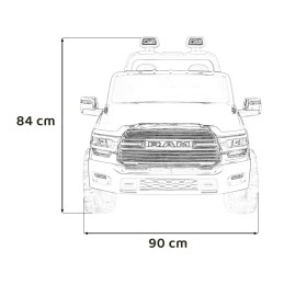 Pojazd RAM 3500 Biały