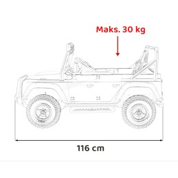 Pojazd Land Rover Defender 110 SVX Concept Biały