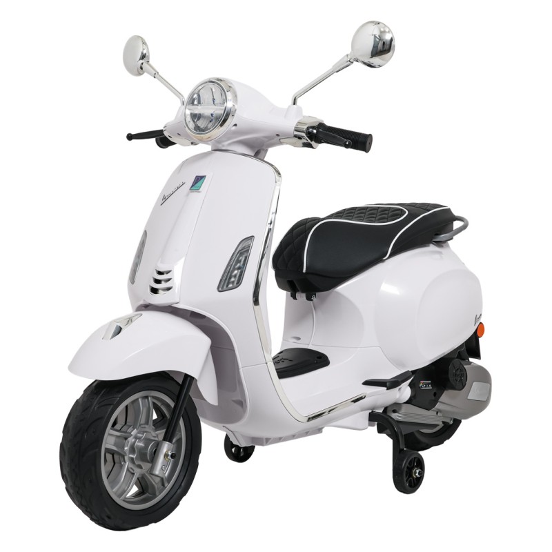 Pojazd Skuter Vespa ROMA Biały motorek dla dziecka